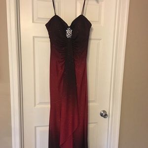 Special occasion Size 13/14 Red/Black dress